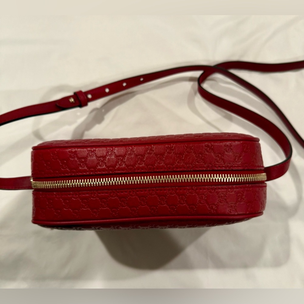 Authentic GUCCI Microshima GG Red Crossbody Bag *NWT* - Picture 8 of 10